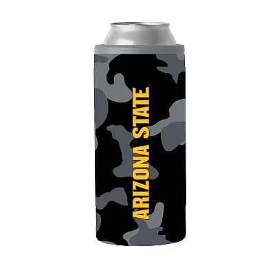 Arizona State Sun Devils 12oz. Black Camo Slim Can Cooler