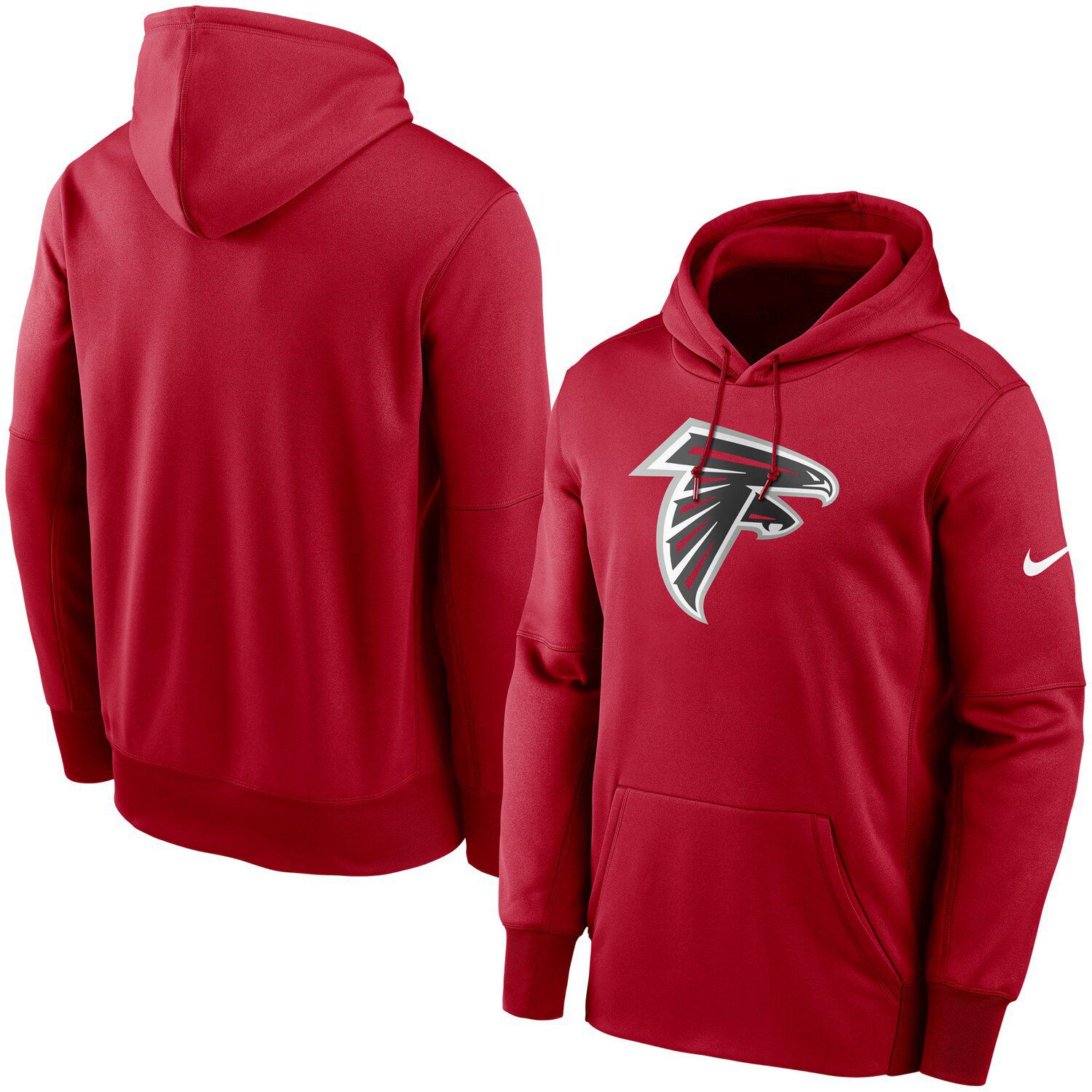 Nike Men's Red, Black Atlanta Falcons Fan Gear Colorblock Tri-Blend T-shirt