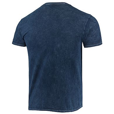 Men's '47 Navy Brooklyn Nets 75th Anniversary City Edition Mineral Wash Vintage Tubular T-Shirt