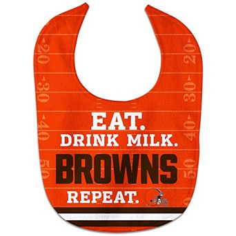 Newborn & Infant WinCraft Cleveland Browns Eat. Drink. Repeat. All-Pro Bib