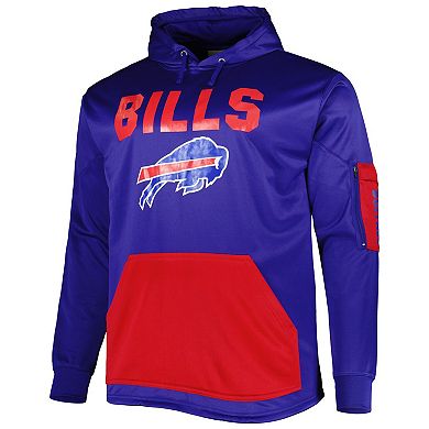 Men's Fanatics Branded Royal Buffalo Bills Big & Tall Pullover Hoodie