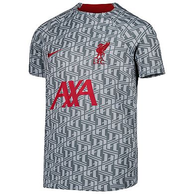 Youth Nike Gray Liverpool Pre-Match Top