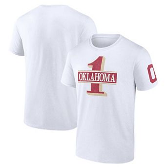 Men's Fanatics White Oklahoma Sooners Only One Fan T-Shirt