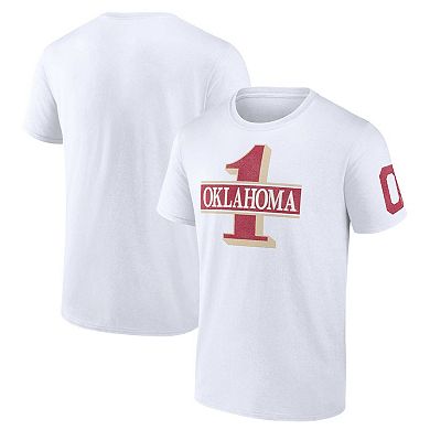 Men's Fanatics White Oklahoma Sooners Only One Fan T-Shirt