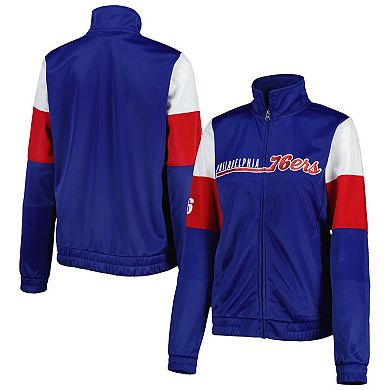 Women's G-III 4Her by Carl Banks Royal Philadelphia 76ers Change Up Full-Zip Track Jacket