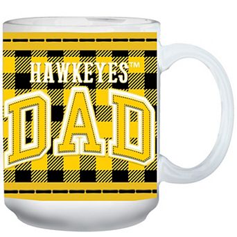 Iowa Hawkeyes 15oz. Buffalo Plaid Father's Day Mug