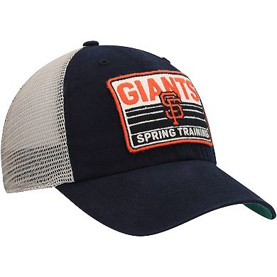 Men's '47 Black/Tan San Francisco Giants Four Stroke Clean Up Trucker Snapback Hat