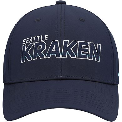 Men's adidas Deep Sea Blue Seattle Kraken Team Bar Flex Hat