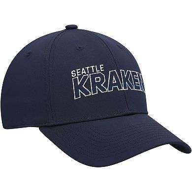 Men's adidas Deep Sea Blue Seattle Kraken Team Bar Flex Hat