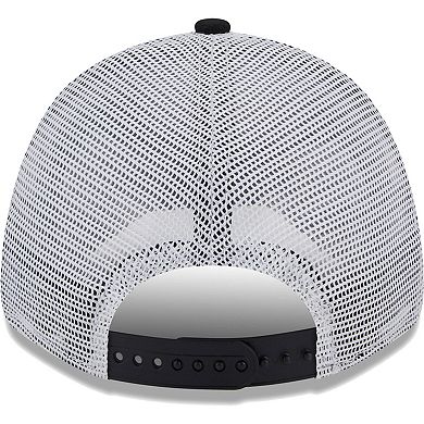 Men's New Era Black/White San Francisco Giants Logo Patch 9FORTY Trucker Snapback Hat