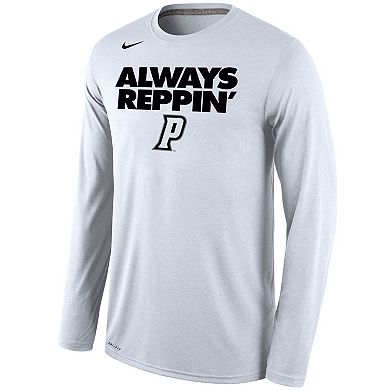 Men's Nike White Providence Friars Always Reppin' Legend Bench Long Sleeve T-Shirt