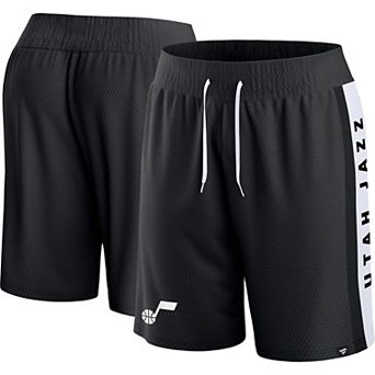 Men's Fanatics Branded Black Utah Jazz Referee Iconic Mesh Shorts