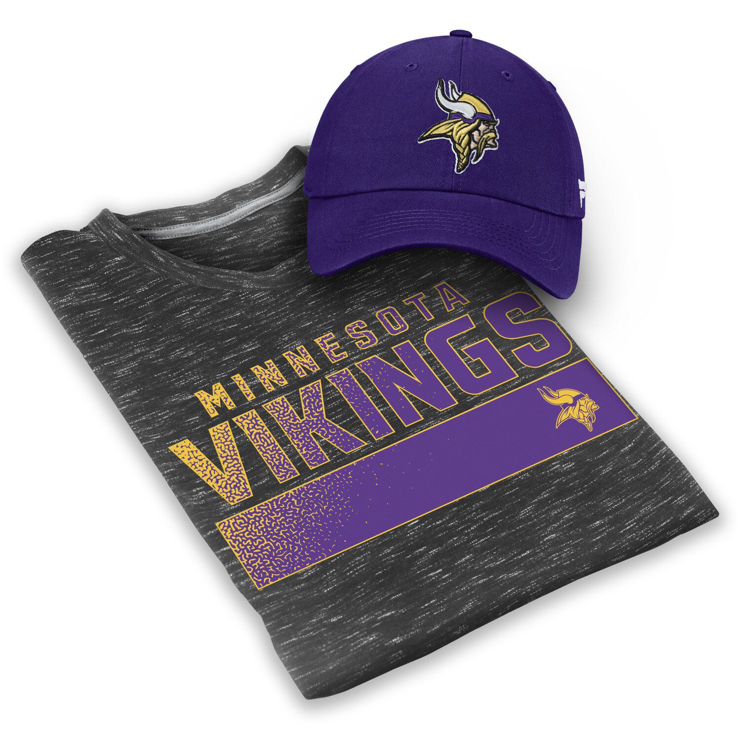 Men's Fanatics Branded Purple Minnesota Vikings Heritage Cuffed Knit Hat with Pom