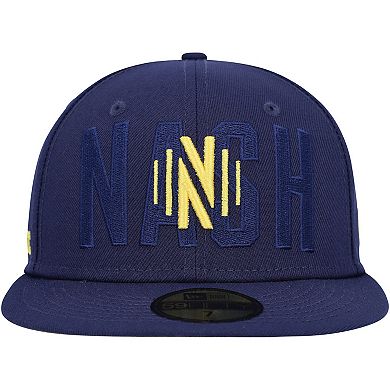 Men's New Era Navy Nashville SC Kick Off 59FIFTY Fitted Hat