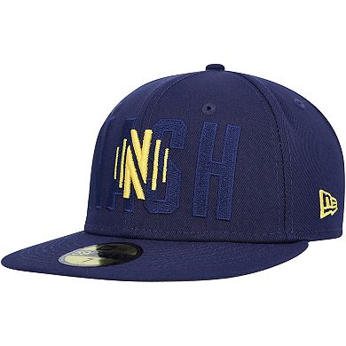 Men's New Era Navy Nashville SC Kick Off 59FIFTY Fitted Hat