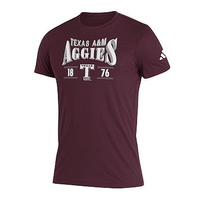 Men's adidas Maroon Texas A&M Aggies Along The Shadow Tri-Blend T-Shirt