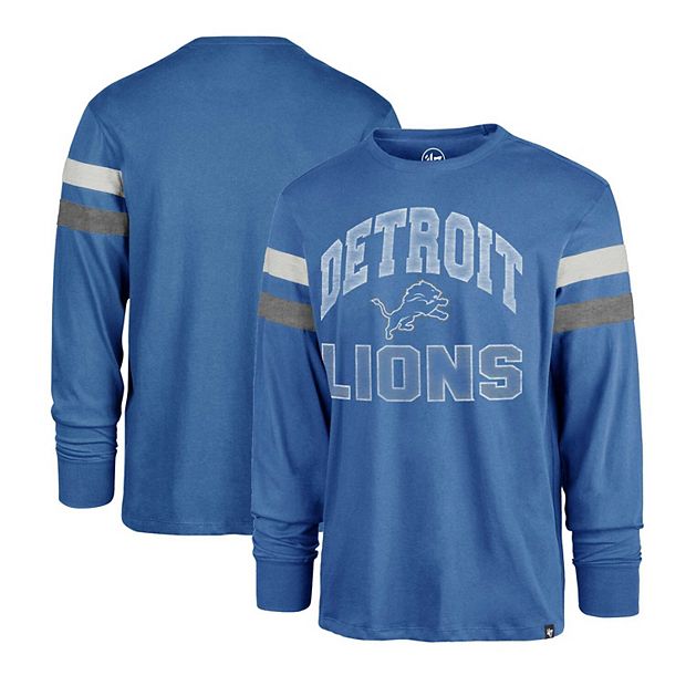 47 Brand / Men's Detroit Lions Blue Rooted Long Sleeve T-Shirt