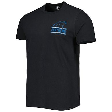 Men's '47 Black Carolina Panthers Open Field Franklin T-Shirt