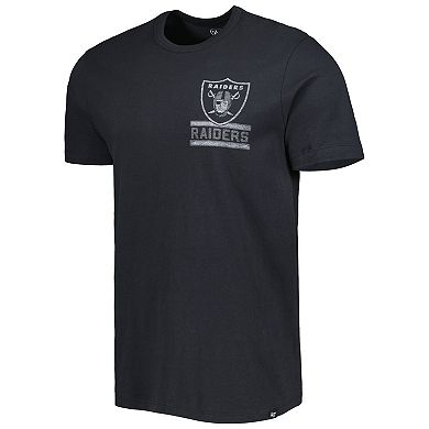 Men's '47 Black Las Vegas Raiders Open Field Franklin T-Shirt