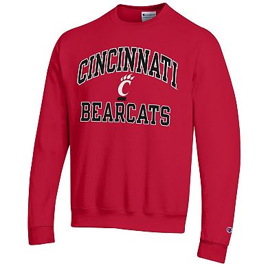 Men's Champion Red Cincinnati Bearcats High Motor Pullover Sweatshirt