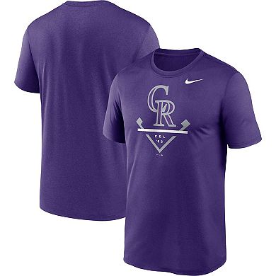 Men's Nike Purple Colorado Rockies Big & Tall Icon Legend Performance T-Shirt
