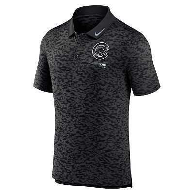 Men s Nike Black Chicago Cubs Next Level Performance Polo