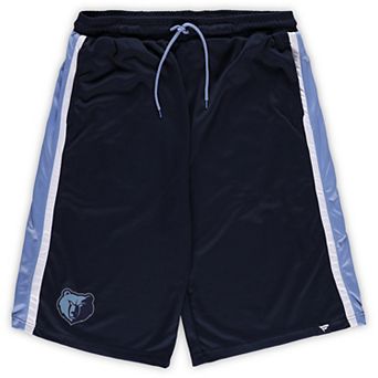 Men's Fanatics Branded Navy Memphis Grizzlies Big & Tall Referee Iconic Mesh Shorts