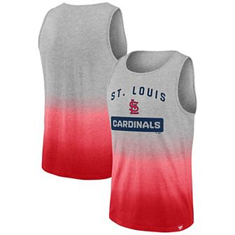 Men's Fanatics Branded Gray/Red St. Louis Cardinals Our Year Tank Top