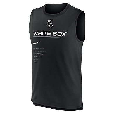 Men's Nike Black Chicago White Sox Exceed Performance Tank Top