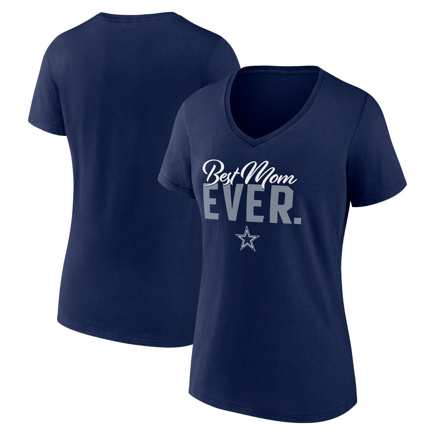 Women's Fanatics Branded White Dallas Cowboys Sunday Best Lace-Up T-Shirt