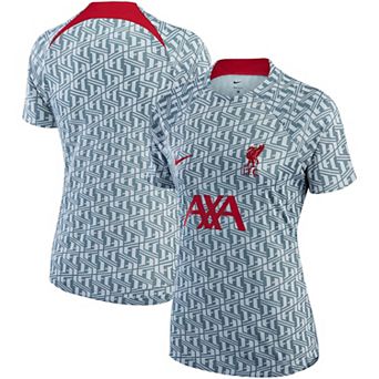 Women's Nike Gray Liverpool 2022/23 Pre-Match Raglan Performance Top