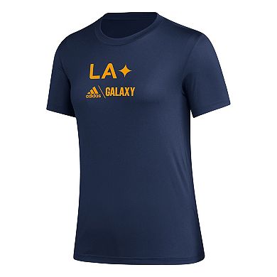 Women's adidas Navy LA Galaxy AEROREADY Club Icon T-Shirt