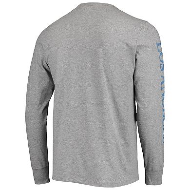 Men's '47 Gray Los Angeles Rams Franklin Long Sleeve T-Shirt