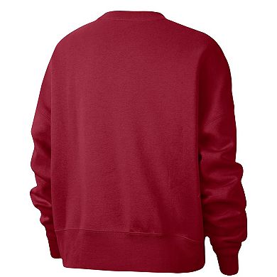 Women's Nike Crimson Oklahoma Sooners Vault Every Day Fleece Pullover Sweatshirt