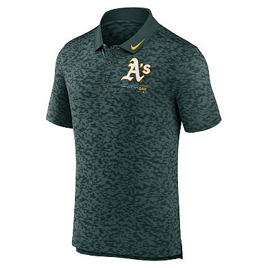 Men's Nike Green Oakland Athletics Next Level Performance Polo