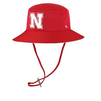 Men's '47  Scarlet Nebraska Huskers Panama Pail Bucket Hat