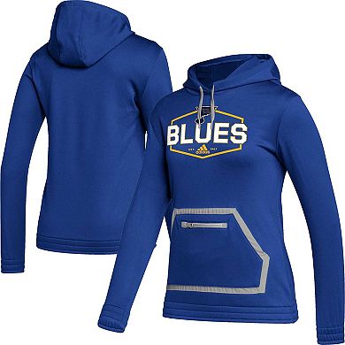 Women's adidas Blue St. Louis Blues Team Issue Pullover Hoodie