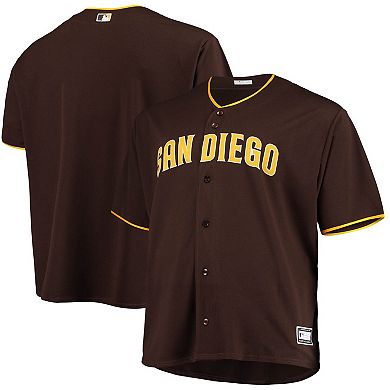 Men's Sand/Brown San Diego Padres Big & Tall Alternate Replica Team Jersey