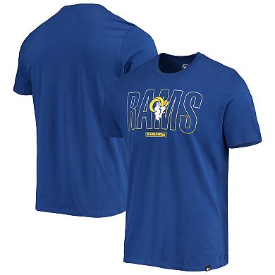 Men's '47 Royal Los Angeles Rams Split Squad Super Rival Team T-Shirt