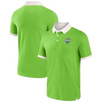 Men's Fanatics Branded Rave Green Seattle Sounders FC Second Period Polo Shirt
