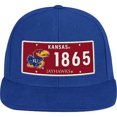 Men's adidas Royal Kansas Jayhawks Established Snapback Hat