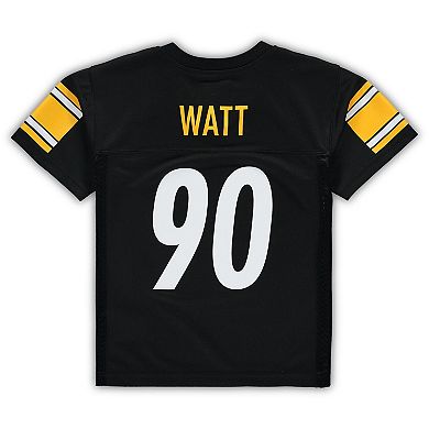 Preschool T.J. Watt Black Pittsburgh Steelers Replica Player Jersey