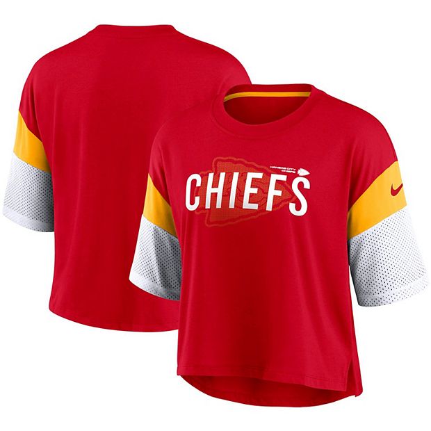 Women's Nike Red/White Kansas City Chiefs Nickname Tri-Blend