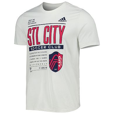 Men's adidas White St. Louis City SC Club DNA Performance T-Shirt