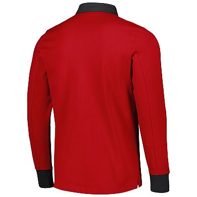 Men's adidas 2023 Player Red Toronto FC Travel Long Sleeve Polo