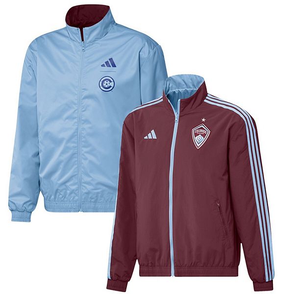 Men's adidas Burgundy/Light Blue Colorado Rapids 2023 OnField Anthem