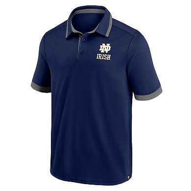 Men's Fanatics Branded Navy Notre Dame Fighting Irish Color Block Polo
