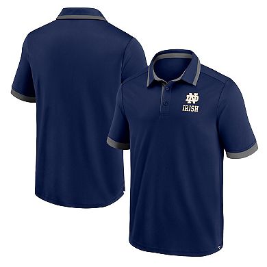 Men's Fanatics Branded Navy Notre Dame Fighting Irish Color Block Polo