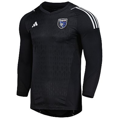 Men's adidas Black San Jose Earthquakes 2023 Goalkeeper Long Sleeve Replica Jersey