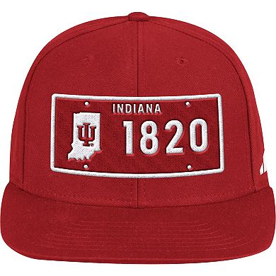 Men's adidas Crimson Indiana Hoosiers Established Snapback Hat